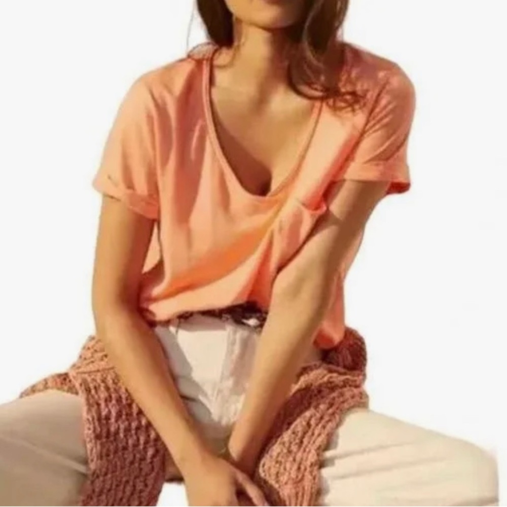 Clearance 🚨6 piece Bundle Anthropologie T.la NWT Pocket V Neck T-Shirts - Picture 6 of 6